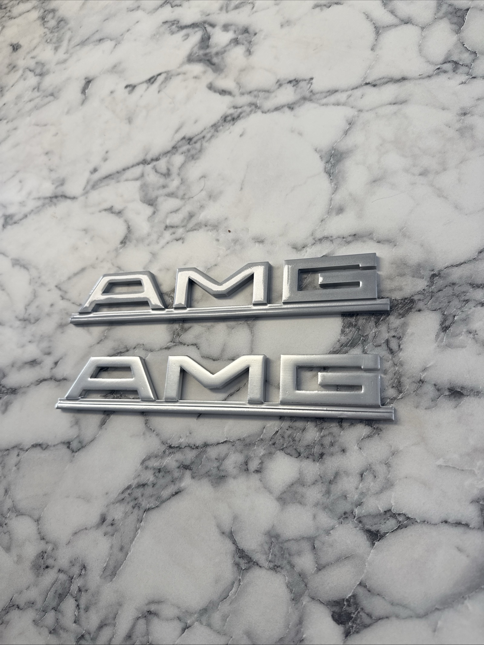 2x AMG Mercedes Pre-Merger Badge Emblem - R107 W124 W126 W116