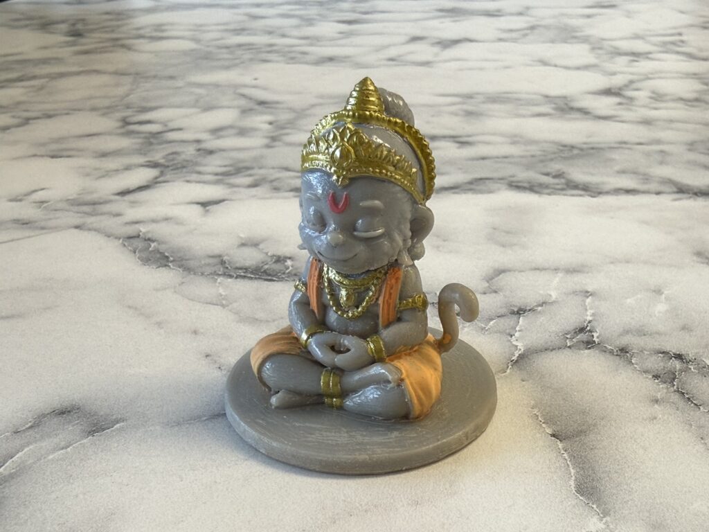 Mini Baby Hanuman Statue for Car Dashboard & Desk – Cute Bal Hanuman Murti (5 cm / 2 Inches)
