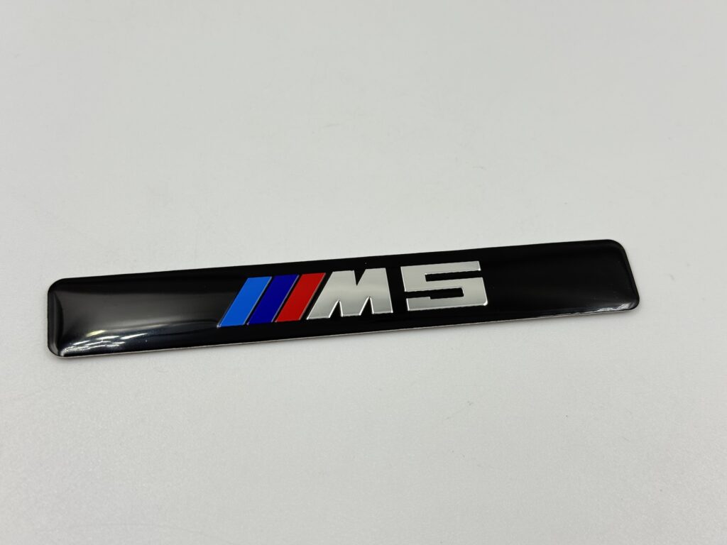 BMW E39 M5 Side Molding Door Badges – OEM Style ///M5 Exterior Trim Emblem